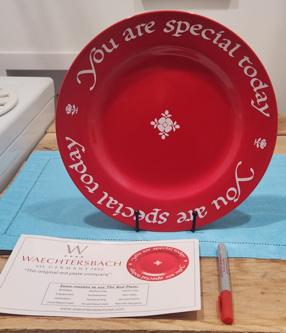 The Original Red Plate Co. From W. Germany You Are Special Today